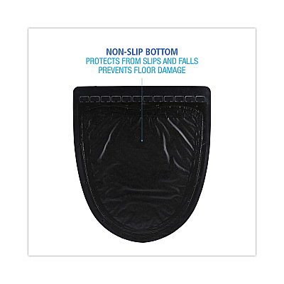 Boardwalk Urinal Mat 2.0, Rubber, 17.5 x 20, Black/Black, 6/Carton (BWKUMBB)