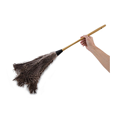 Boardwalk Professional Ostrich Feather Duster, 16" Handle (BWK28GY)