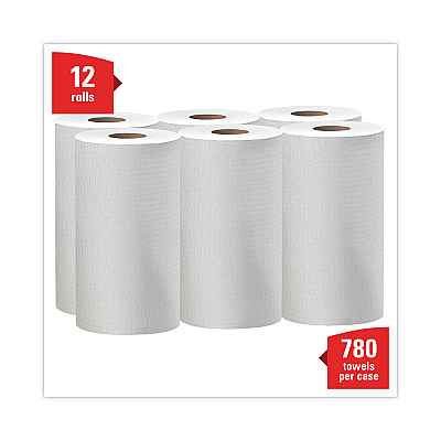 WypAll General Clean X60 Cloths, Small Roll, 13.5 x 19.6, White, 130/Roll, 6 Rolls/Carton (KCC35421)