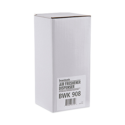 Boardwalk Classic Metered Air Freshener Dispenser, 4" x 3" x 9.5", White (BWK908)