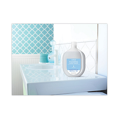 Method Foaming Hand Wash Refill Tub, Sweet Water Scent, 28 oz, 4/Carton (378022)