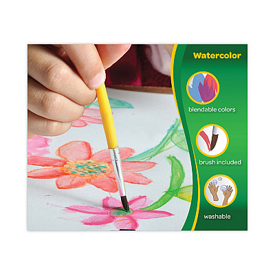 Crayola Washable Paint, 18 Assorted Colors, Interconnected 3 oz Cups (CYO540125)
