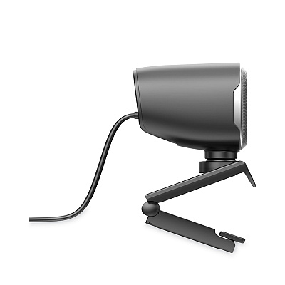 Adesso CyberTrack M1 HD Fixed Focus USB Webcam with AI Motion/Facial Tracking, 1920 Pixels x 1080 Pixels, 2.1 Mpixels, Black/Silver