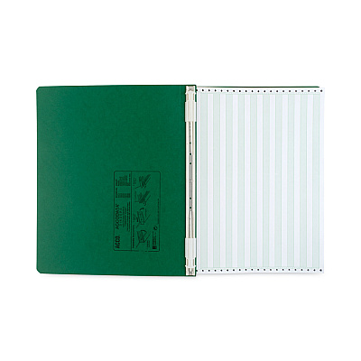 ACCO PRESSTEX Covers with Storage Hooks, 2 Posts, 6" Capacity, 14.88 x 11, Dark Green (ACC54076)
