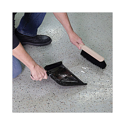 Boardwalk Counter Brush, Black Tampico Bristles, 4.5" Brush, 3.5" Tan Plastic Handle (BWK5208)