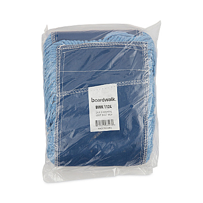 Boardwalk Mop Head, Dust, Looped-End, Cotton/Synthetic Fibers, 24 x 5, Blue (BWK1124)