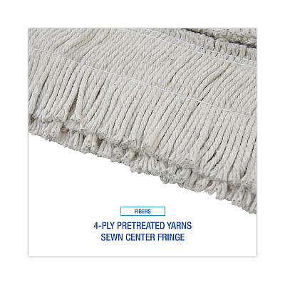 Boardwalk Disposable Dust Mop Head, Cotton, Cut-End, 60w x 5d (BWK1660CT)