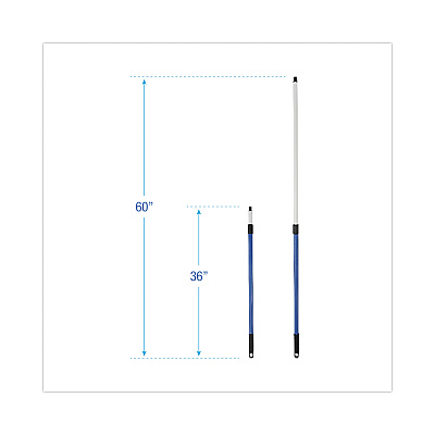 Boardwalk Telescopic Handle for MicroFeather Duster, 36" to 60" Handle, Blue (BWK638)