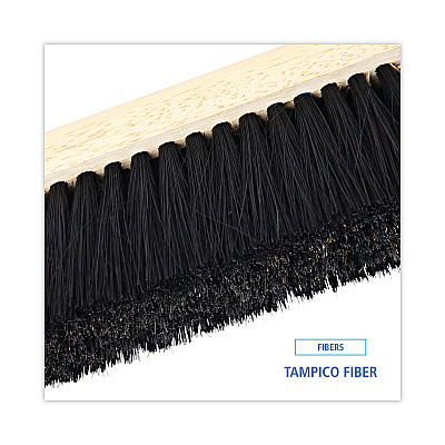 Boardwalk Floor Brush Head, 2.5" Black Tampico Fiber Bristles, 24" Brush (BWK20224)
