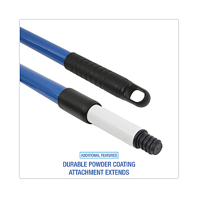 Boardwalk Telescopic Handle for MicroFeather Duster, 36" to 60" Handle, Blue (BWK638)