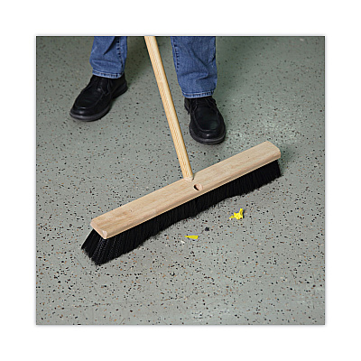 Boardwalk Floor Brush Head, 3" Black Polypropylene Bristles, 24" Brush (BWK20624)