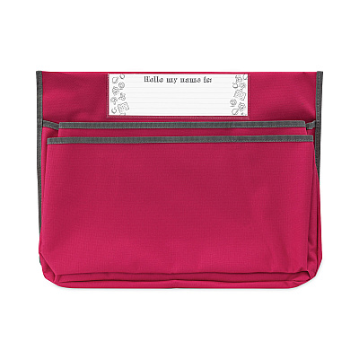 C-Line Chair Cubbies for Most Classroom Chair Styles, Large, 18 x 13.25, Fabric/Vinyl, Sunset Red (CLI10417)