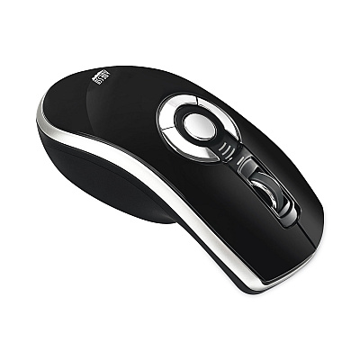Adesso Air Mouse Elite Wireless Presenter Mouse, 2.4 GHz Frequency/100 ft Wireless Range, Left/Right Hand Use, Black (ADEIMOUSEP20)
