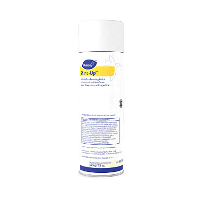 Diversey Shine-UpTM/MC Multi-Surface Foaming Polish, Lemon Scent, 15 oz Aerosol Spray, 12/Carton (DVO904390)