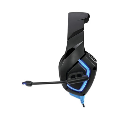 Adesso Xtream G1 Binaural Over The Head Headset, Black/Blue