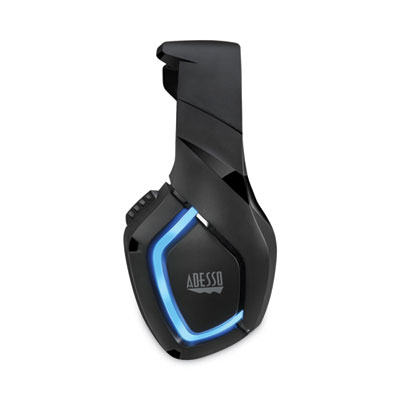 Adesso Xtream G1 Binaural Over The Head Headset, Black/Blue