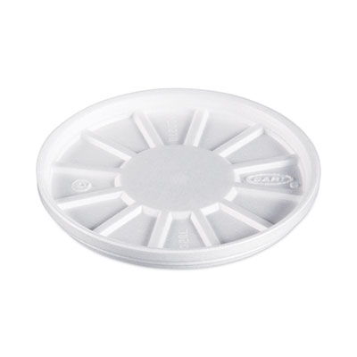 Dart Vented Foam Lids, 8 Oz To 60 Oz Cups, White, 50/pack, 10 Packs/carton (DCC32RL)