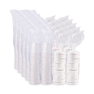 Solo Flexstyle Double Poly Food Combo Packs, 16 oz, White, Paper, 25/Pack, 10 Packs/Carton (SCCKHB16A)