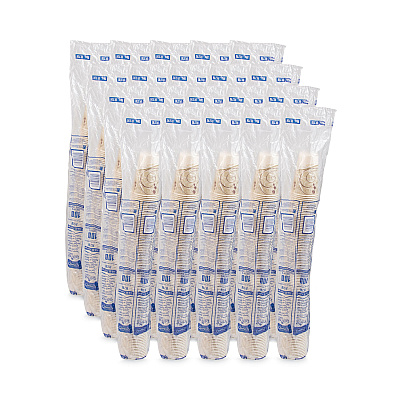 Solo Symphony Design Wax-Coated Paper Cold Cups, ProPlanet Seal, 7 oz, Beige/White, 100/Sleeve, 20 Sleeves/Carton (SCCR7NSYM)