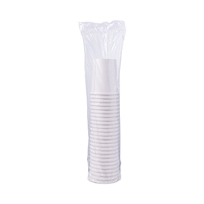 Solo Flexstyle Double Poly Paper Containers, 32 oz, White, Paper, 25/Pack, 20 Packs/Carton (SCCH4325U)