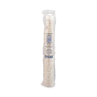Solo Symphony Treated-Paper Cold Cups, ProPlanet Seal, 16 oz, White/Beige/Red, 50/Bag, 20 Bags/Carton (SCCRW16SYM)
