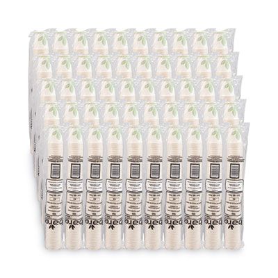 Solo Bare Eco-Forward Treated Paper Cold Cups, ProPlanet Seal, 3 oz, White/Green, 100/Sleeve, 50 Sleeves/Carton (SCC44BB)