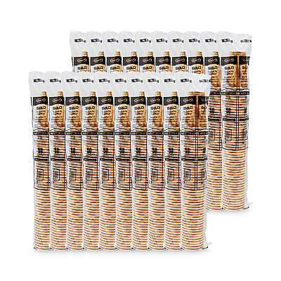 Solo Mistique Hot Paper Cups, 16 oz, Brown, 50/Sleeve, 20 Sleeves/Carton (SCC316MS)