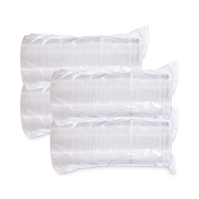 Dart PresentaBowls Clear Flat Lids, 5.4" Diameter x 0.3"h, Plastic, 504/Carton (DCCC16BL)