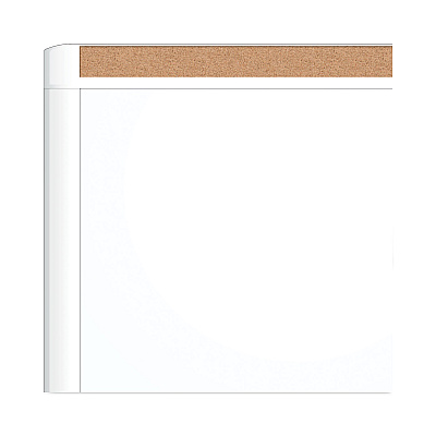 U Brands PINIT Magnetic Dry Erase Board with Plastic Frame, 20 x 16, White Surface, White Plastic Frame (UBR428U0001)