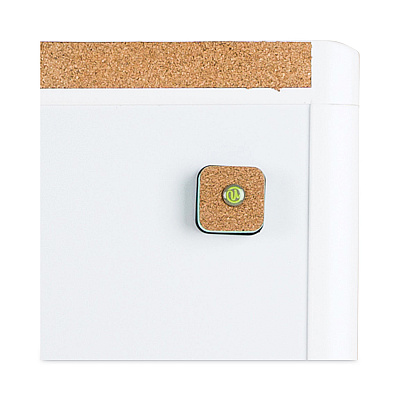 U Brands PINIT Magnetic Dry Erase Board with Plastic Frame, 20 x 16, White Surface, White Plastic Frame (UBR428U0001)