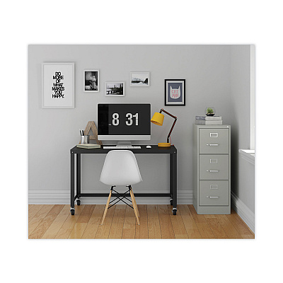 Alera Three-Drawer Economy Vertical File, Letter-Size File Drawers, 15" x 22" x 40.19", Light Gray (ALEHVF1541LG)