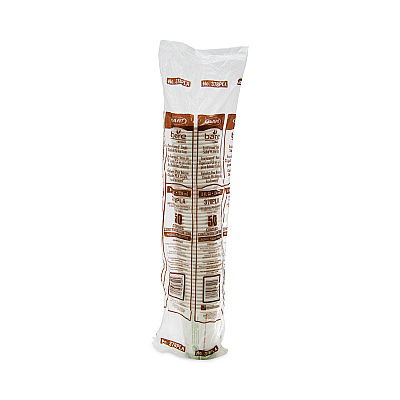 Solo Bare Eco-Forward PLA Paper Hot Cups, 8 oz, Leaf Design, White/Green/Orange, 50/Bag, 20 Bags/Carton (SCC378PLABB)