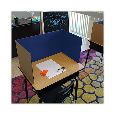 Flipside Study Carrel, 48 x 18, Assorted Colors, 24/Pack (FLP61849)