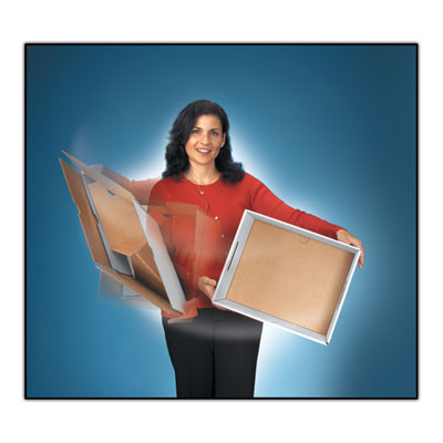 Bankers Box STOR/FILE Medium-Duty Strength Storage Boxes, Letter Files, 12.25" x 24" x 10.75", Kraft/Green, 12/Carton (00773)