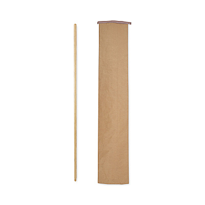 Boardwalk Threaded End Broom Handle, Lacquered Hardwood, 0.94" dia x 54", Natural (BWK121)