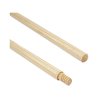 Boardwalk Threaded End Broom Handle, Lacquered Wood, 0.94" dia x 60", Natural (BWK122)