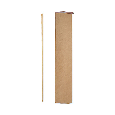 Boardwalk Threaded End Broom Handle, Lacquered Wood, 0.94" dia x 60", Natural (BWK122)