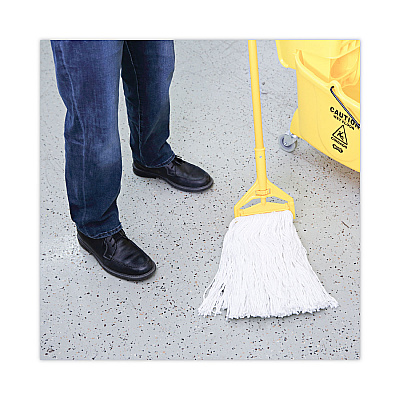 Boardwalk Premium Cut-End Wet Mop Heads, Rayon, 20oz, White, 12/Carton (BWK220RCT)