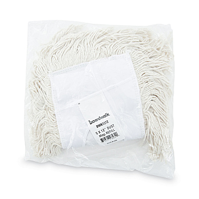 Boardwalk Mop Head, Dust, Cotton, 12 x 5, White (BWK1312)