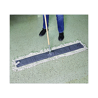 Boardwalk Clip-On Dust Mop Frame, 48w x 5d, Zinc Plated (BWK1448)