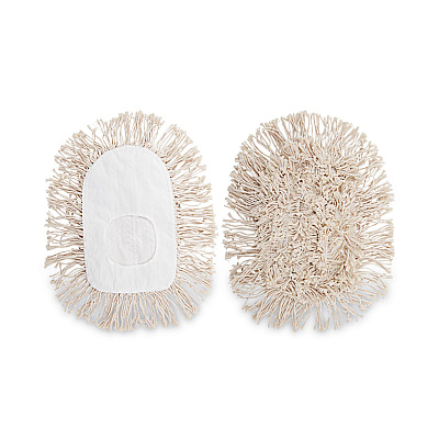 Boardwalk Wedge Dust Mop Head, Cotton, 17.5 x 13.5, White (BWK1491)