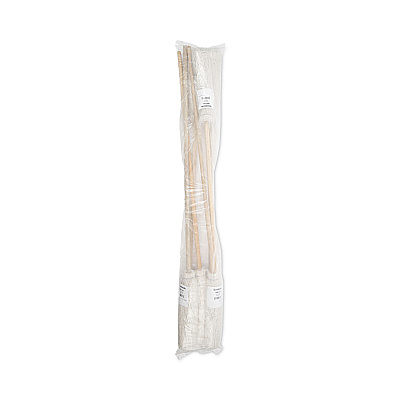Boardwalk Handle/Deck Mops, #16 White Cotton Head, 48" Natural Wood Handle (BWK116C)