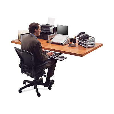 Fellowes Office Suites Printer/Machine Stand, 21.25 x 18.06 x 5.25, Black/Silver (FEL8032601)