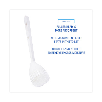 Boardwalk Cone Bowl Mop, 10" Handle, 2" Mop Head, White, 25/Carton (BWK00170)