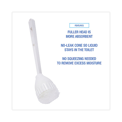 Boardwalk Cone Bowl Mop, 10" Handle, 2" Mop Head, White (BWK00170EA)