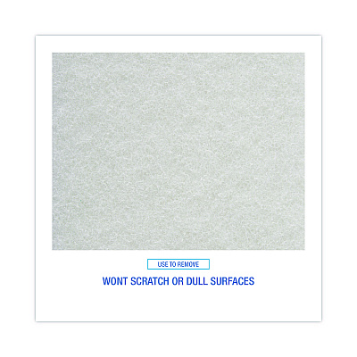 Boardwalk Light Duty Scour Pad, White, 6 x 9, White, 20/Carton (BWK198)