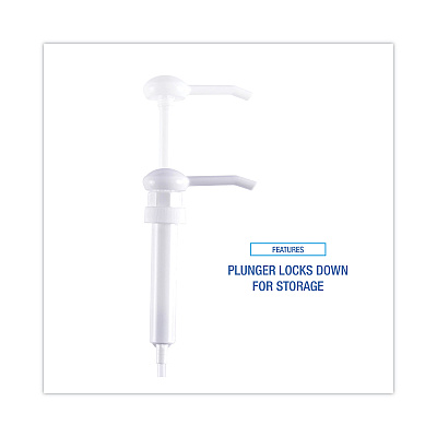 Boardwalk Siphon Pump, 1 oz/Pump, For 1 gal Bottles, Plastic, 12" Tube, White (BWK00417EA)