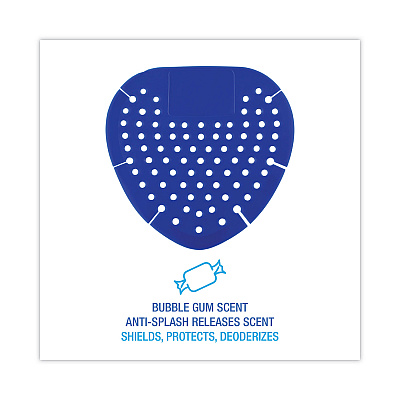 Boardwalk Urinal Screen, Bubblegum Scent, 3.5 oz, Blue, Dozen (BWK1002)