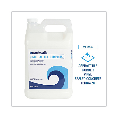 Boardwalk High Traffic Floor Polish, 1 gal Bottle (BWK4404FEA)