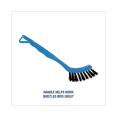 Boardwalk Grout Brush, Black Nylon Bristles, 8.13" Blue Plastic Handle (BWK9008)
